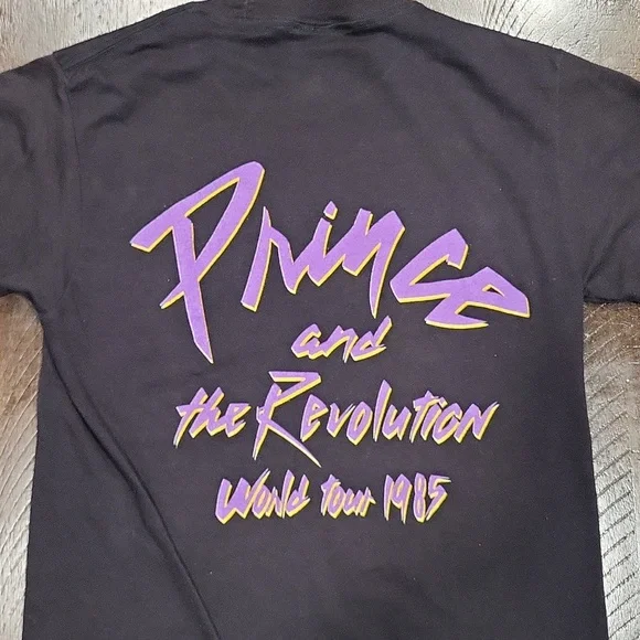 Vintage 1985 Prince and the Revolution Shirt World Tour Size M Single Stitch - Picture 6 of 9
